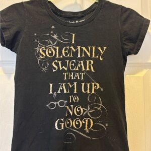Harry Potter Black and Gold Kids T-Shirt